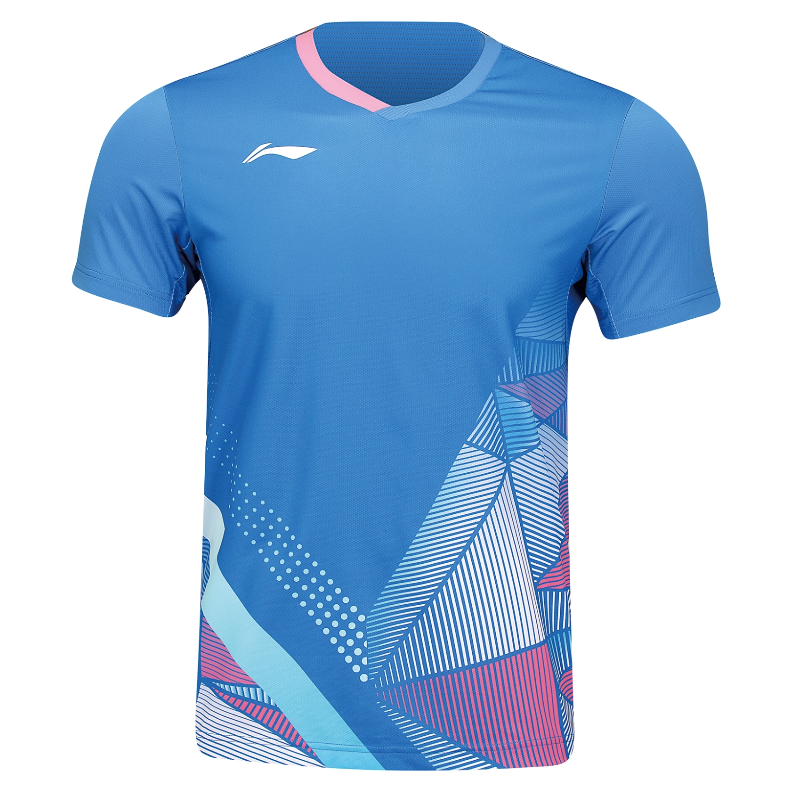 Billede af Li-Ning AAYU129-4 V Cube T-shirt Blue
